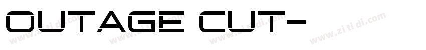 Outage Cut字体转换